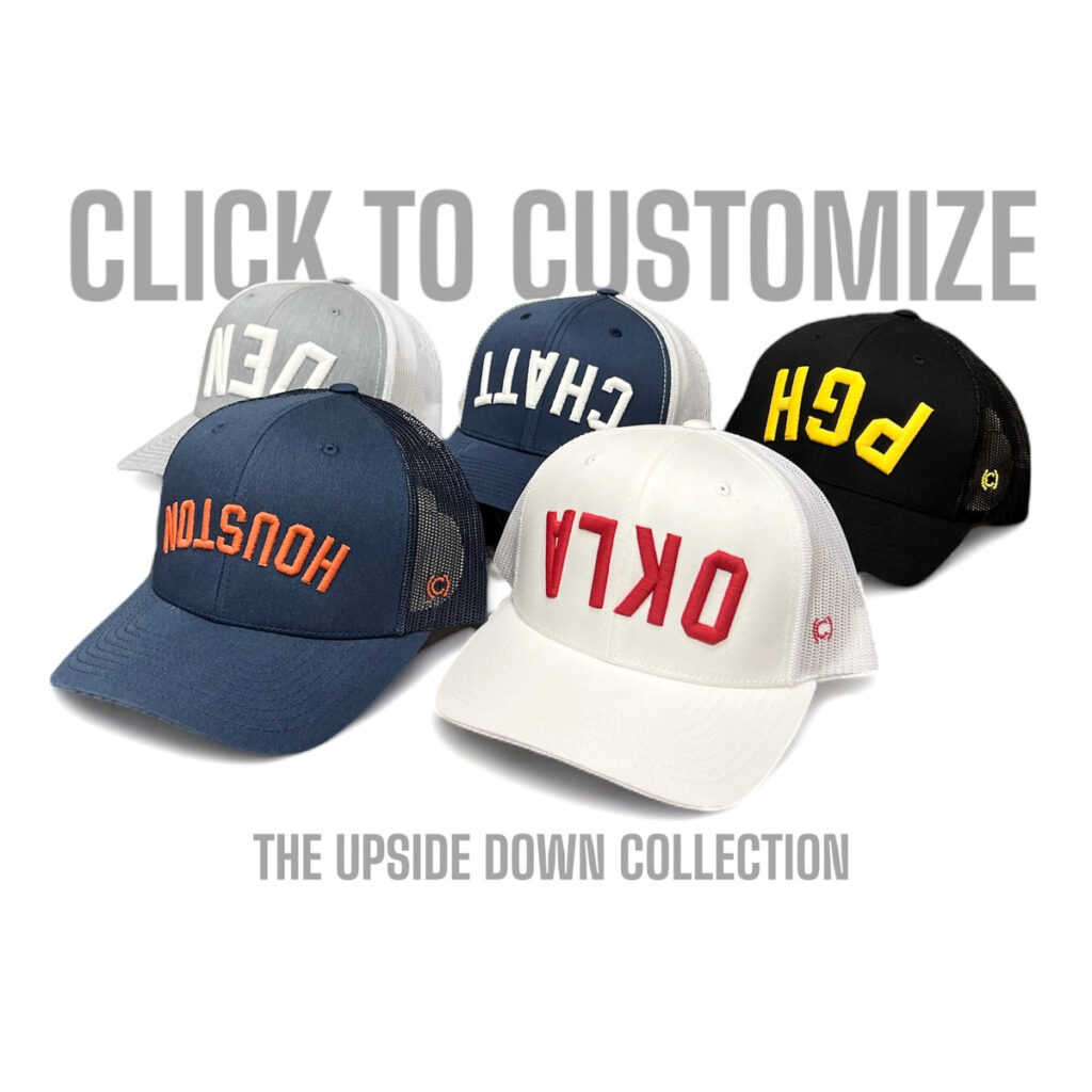 Upside Down Trucker Hat Customizer — Embroidered in Nashville, TN