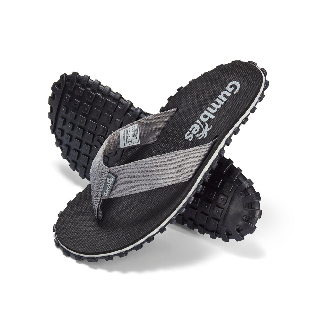 Gumbies Duckbill Flip-Flops Men's Black & Grey