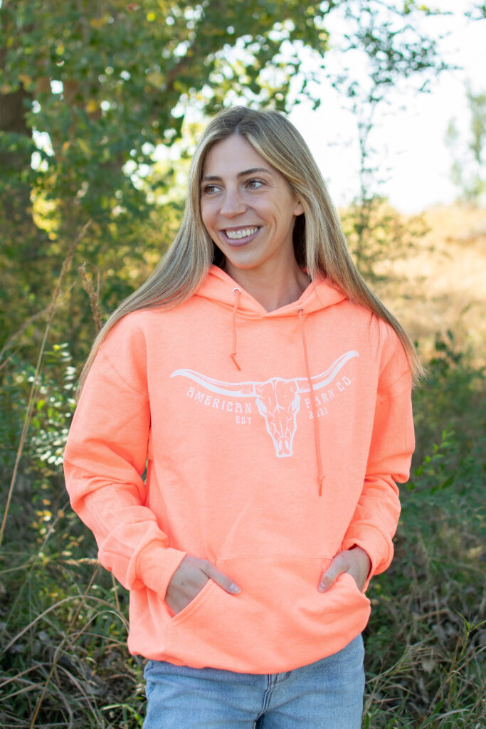 Neon ‘Skull Horns’ Hoodie